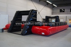 Human Foosball inflatable structure with bars