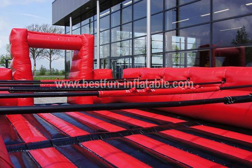 Structure inflatable human foosball red n black