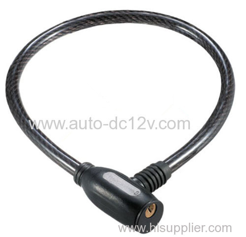 Plastic head cycle cable lock