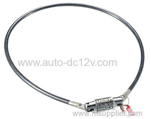 4-digit cipher code cable lock