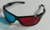 Fashionable PC Plastic Red Cyan 3D Glasses With 1.6mm PET Lenses