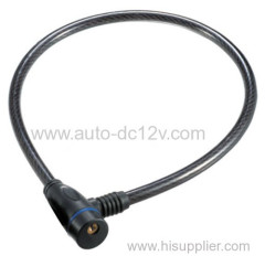 Plastic head cable bicycle lock