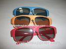 Red Blue Plastic Circular Polarized 3D Glasses ROHS, EN71