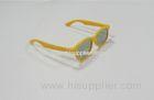 Eco-Friendly Plastic Circular Poarized 3D Glasses For Kids CE ROHS