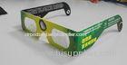 Homemade Solar Eclipse Glasses , 0.06mm PVC PET Laser Lenses Glasses