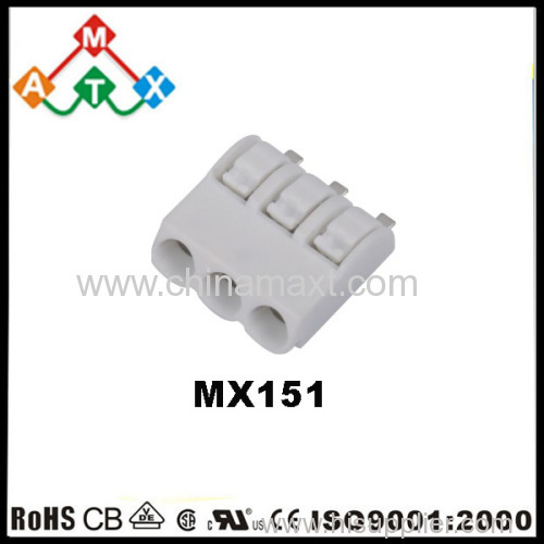 LED SMD terminal block PCB connector with push-in button LED lighting connection
