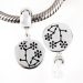 Hot Selling European Sterling Silver Dangle Plum Blossom Charm