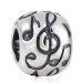 European Style Sterling Silver Music Note Beads Wholesale