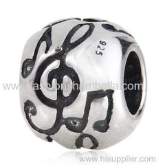 European Style Sterling Silver Music Note Beads