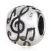 European Style Sterling Silver Music Note Beads Wholesale