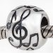 European Style Sterling Silver Music Note Beads Wholesale