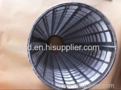 Square Hole Straight Seam Perforated Metal Welded Tubes Filter Frame