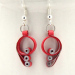 Handmad quilling earing paper