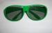 Green Plastic Circular Polarization 3D Glasses For Cinema Big Size