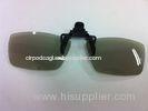 Passive Plastic Circular Polarized 3D Glasses For LG TV , 3D Clip On Glasses