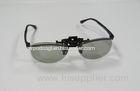 Lightweight Clip On Plastic Circular Polarized 3D Glasses For Passive LG TV