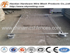 hot dipped galvanized round pipe frame temporary fence panel