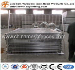 hot dipped galvanized round pipe frame temporary fence panel