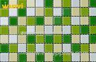 Fade - Resistant Bathroom Iridescent Glass Mosaic Tile For Wall Covering