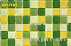 Water - Proof Iridescent Glass Mosaic Tile , Outdoor Mosaic Floor Tiles