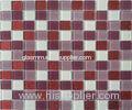 Eco - Friendly Inside And Outside Wall Purple Glass Mosaic Tile With No Radiation