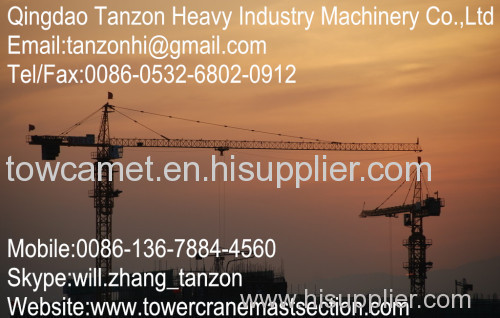 Safe Construction Tower Crane 48m Lifting Height Crane Manufacturer,Crane Supplier