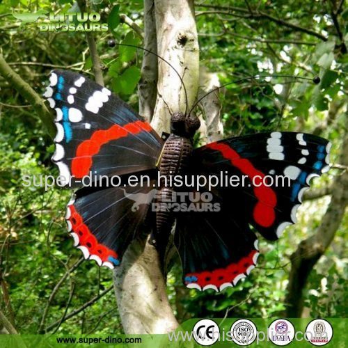 Insect Themed Park Giant Animatronic Butterfly Model for Sale