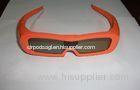 Orange Frame Universal Active Shutter 3D Glasses For Samsung TV