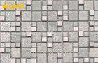 Square Low Temperature Resistance Bathroom Mosaic Wall Tiles / Floor Tile