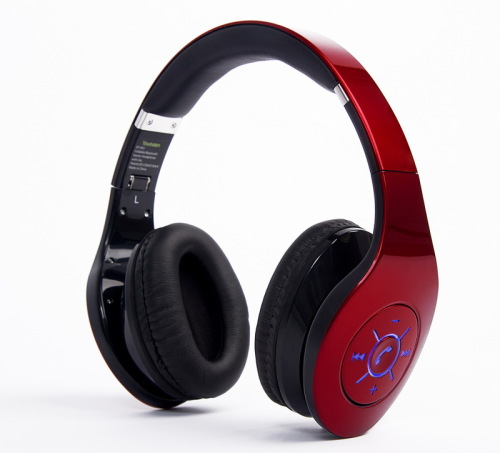 foldable shiny studio wireless bluetooth headphones