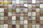 Interior Wall Glossy Kitchen Mosaic Tiles 4mm / 6mm / 8mm Thickness Customized