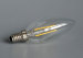360 degree flame filament tip led lamp