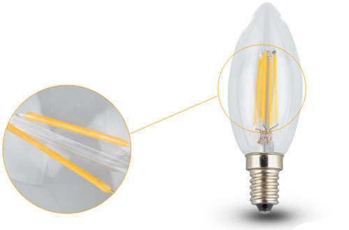 Dimmable LED Filament Candle Bulbs Free Shipping