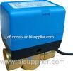 Blue 2 Way Modulating Valve / NPT BSPP Modulating Ball Valve Customized