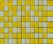 Outdoor Yellow And White Swimming Pool Mosaic Tiles / Mosaic Decorative Tiles