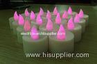 electronic Battery powered red flameless flickering LED candle of PE plastic