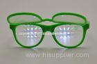 Double Effect Plastic Diffraction Glasses Flip Up Style For Decoration