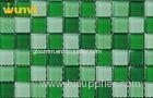 Antifreeze Interior Building Wall Green Mosaic Tile With Mixed Chips