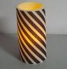 4inch6inch PP LED pillar candles with timer , Party Rechargeable LED Candles