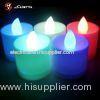 Jumping change light LED tealight candles , ABS plastic colored tealight candles