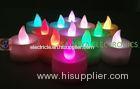 Green / pink / blue PP plastic LED tealight candles with Toggle switch