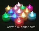 purple red blue PP plastic LED tealight candles , Custom LED flickering candle
