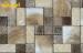 Square Bathroom Mosaic Tiles , Hand Painted Kitchen Backsplash Tiles