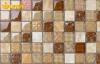 Washable Modern Wall / Floor Glass Ceramic Mosaic Tiles For Villa Decor