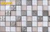 Inside And Outside Wall Glass Ceramic Mosaic Tiles With Porcelain Patterns