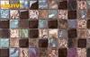 Colorful Porcelain And Glass Ceramic Mosaic Tiles , Commercial Ceramic Tile