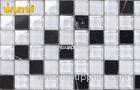 Antifreeze Black And White Glass Ceramic Bathroom Wall Tiles For Deco