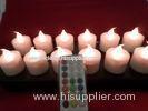 remote controlled electromagnetic induction rechargeable led candles with 12 colors