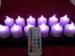 HIPS plastic remote controlled induction rechargeable led candles with 12 colors