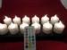 Flickering remote controlled induction Rechargeable led candles with 12 colors
